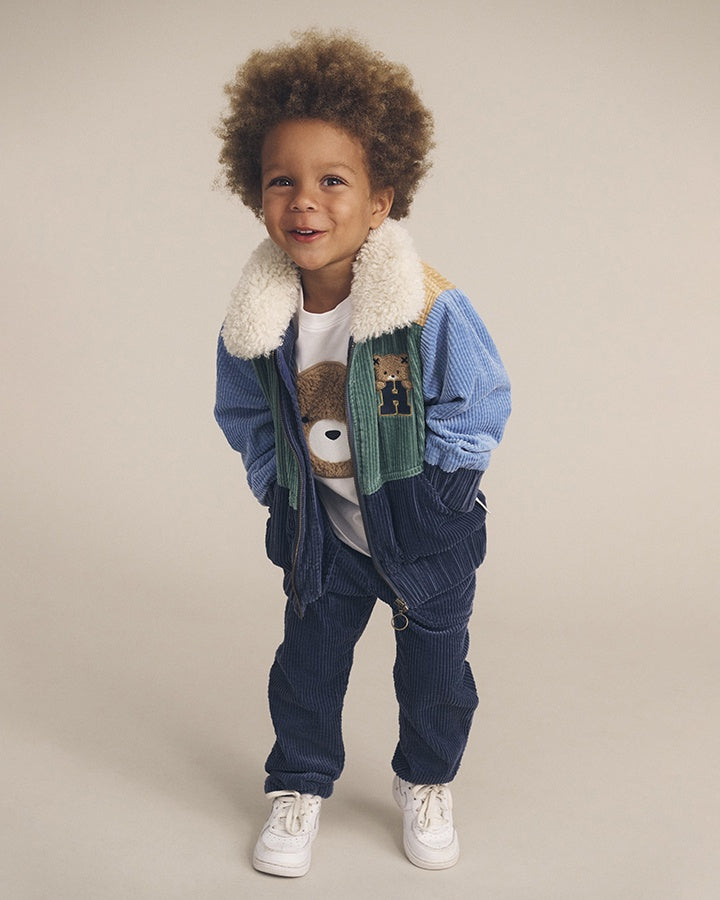 Huxbaby Midnight Colour Block Cord Jacket