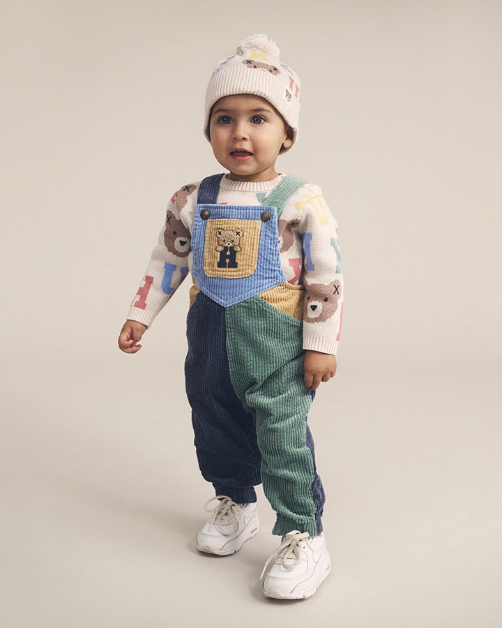 Huxbaby Midnight Colour Block Overalls
