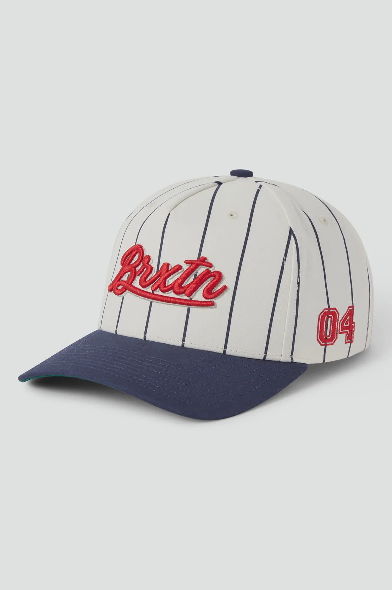 Brixton Jenson Snapback Off White Pinstripe Classic Navy
