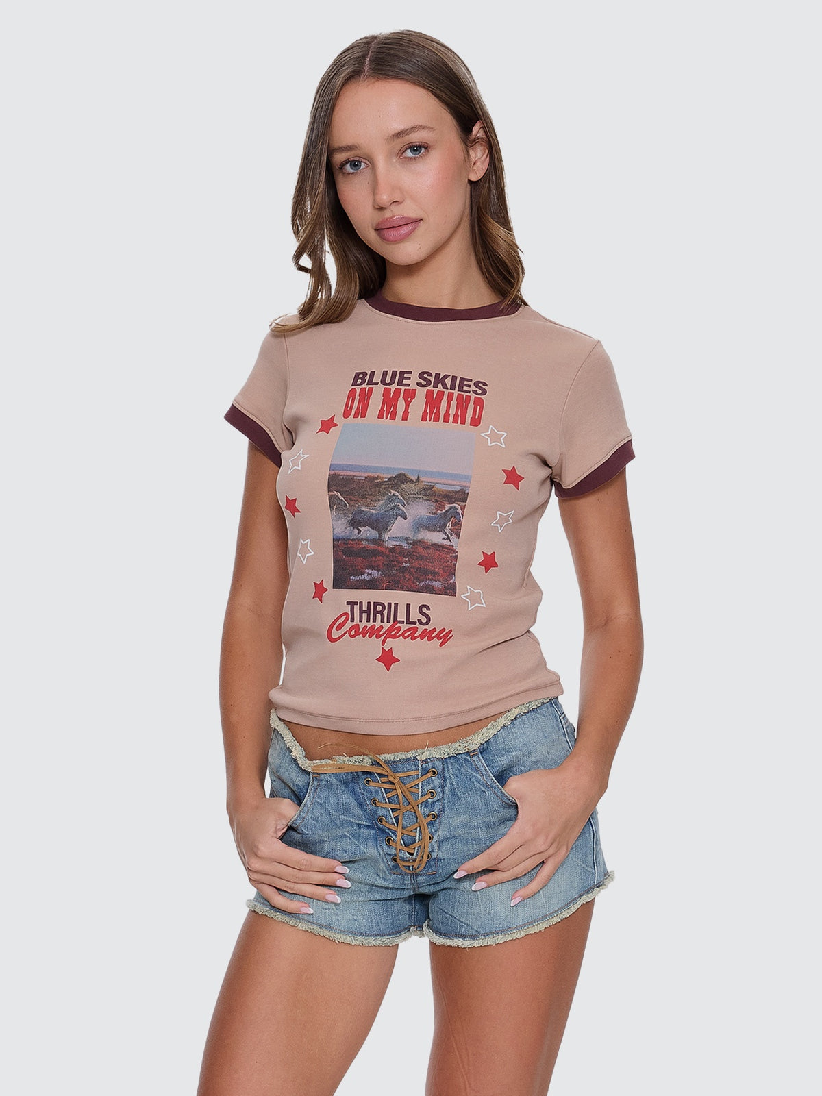 Thrills On My Mind Club Tee Stone