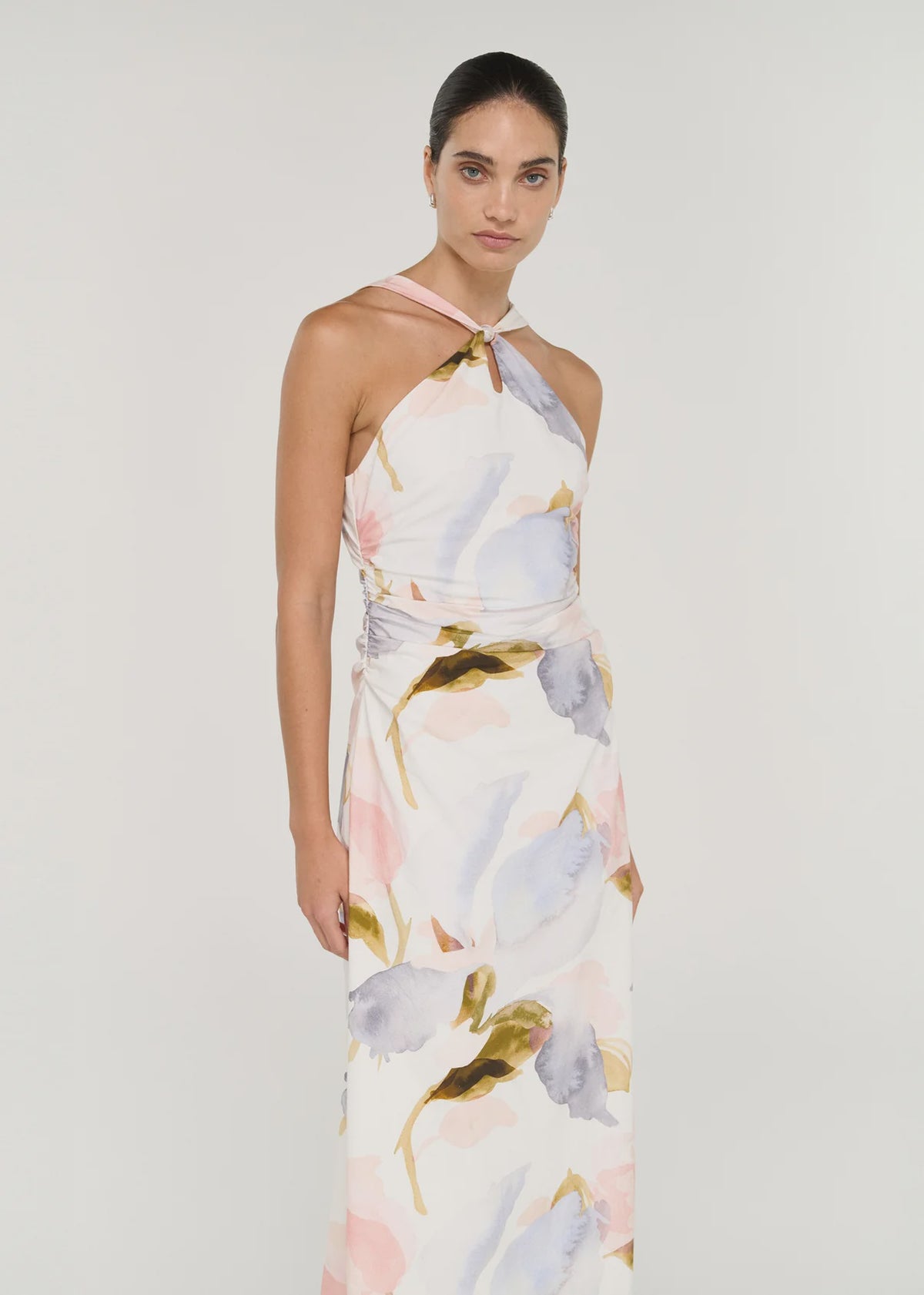Staple the Label Valea Midi Dress Pastel Watercolour