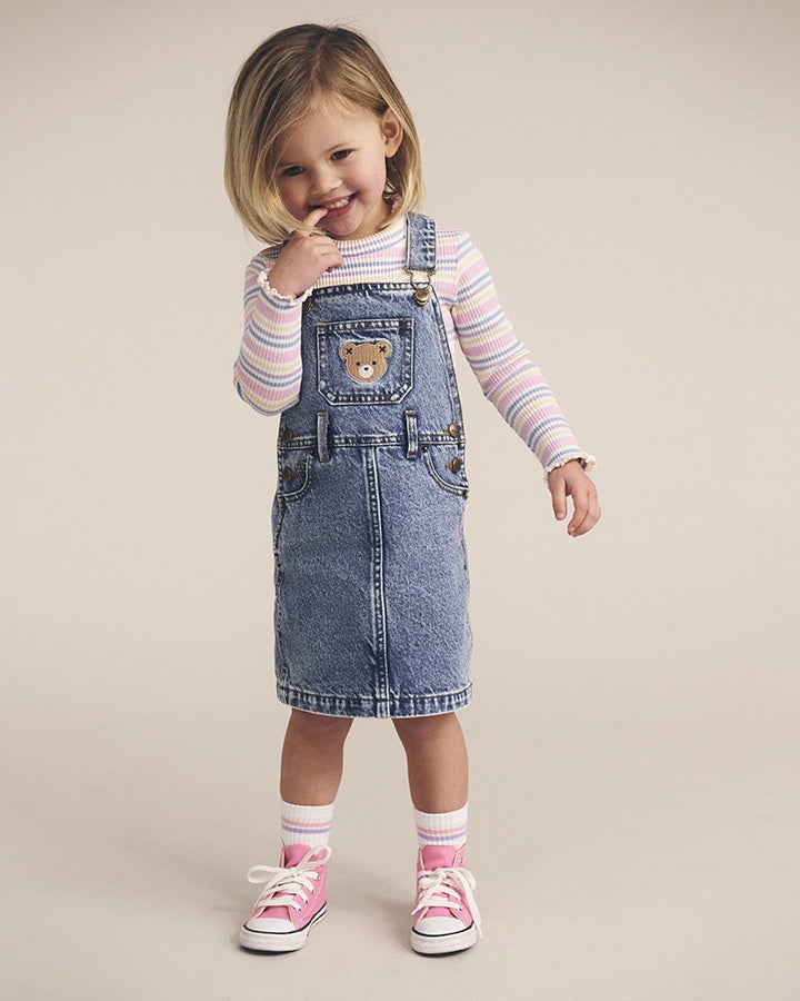 Huxbaby Rainbow Stripe Rib Skivvy