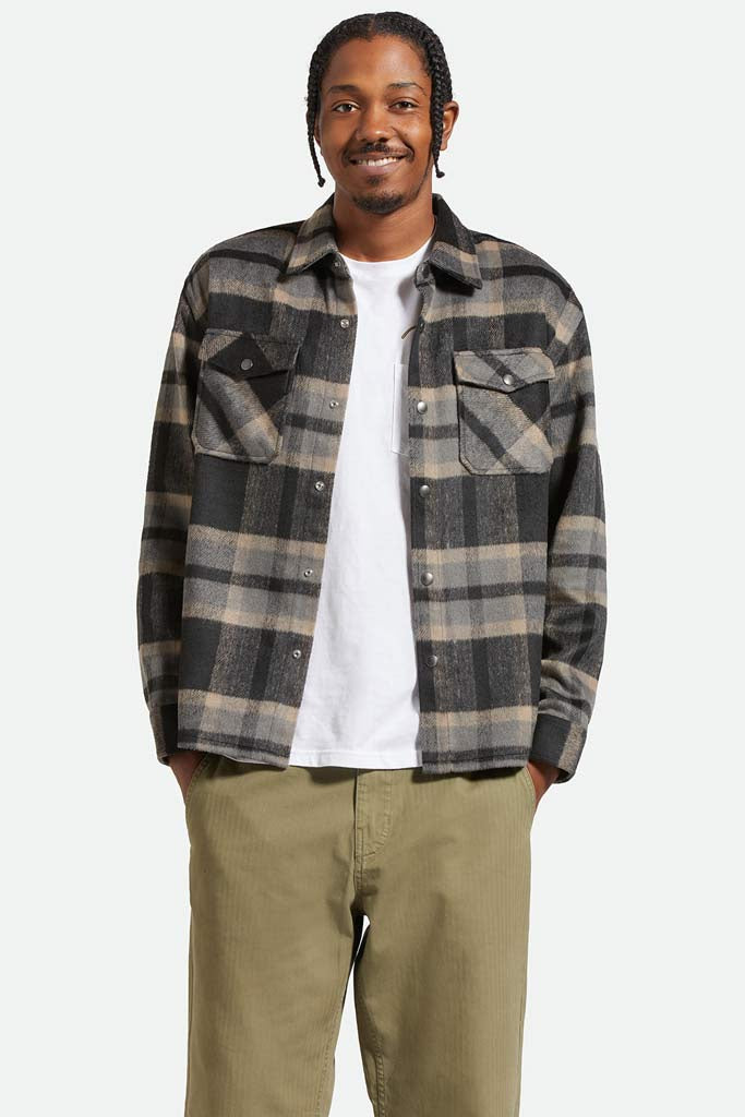 Brixton Selden Soft Brushed Flannel Black/Charcoal