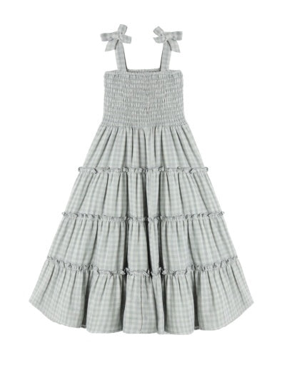 Rylee + Cru Taylor Dress Green Gingham