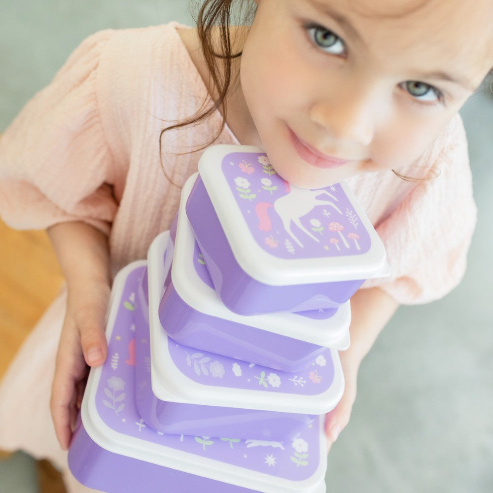 Kin and Co Unicorn Dreams Lunch &amp; Snack Box Set