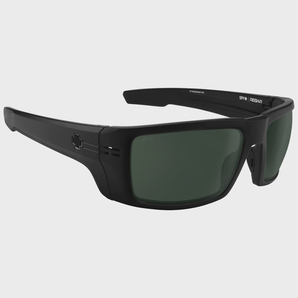 Spy Rebar ANSI Matte Black Happy Grey Green Polarised