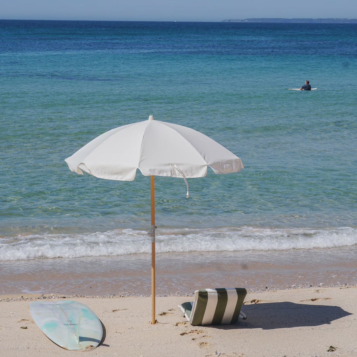 Sunnylife Luxe Beach Umbrella Cream