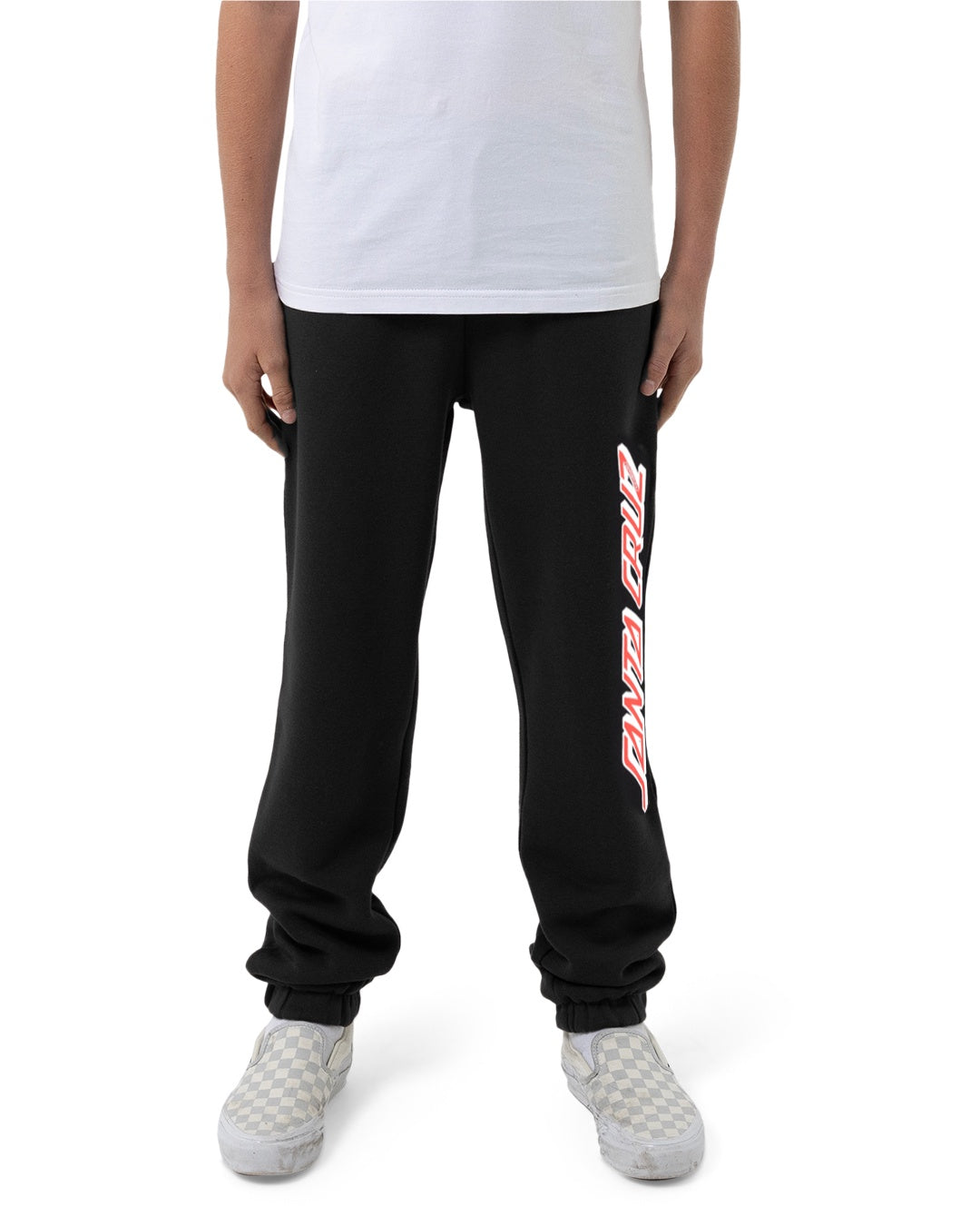 Santa Cruz Youth Classic Strip Track Pant Black