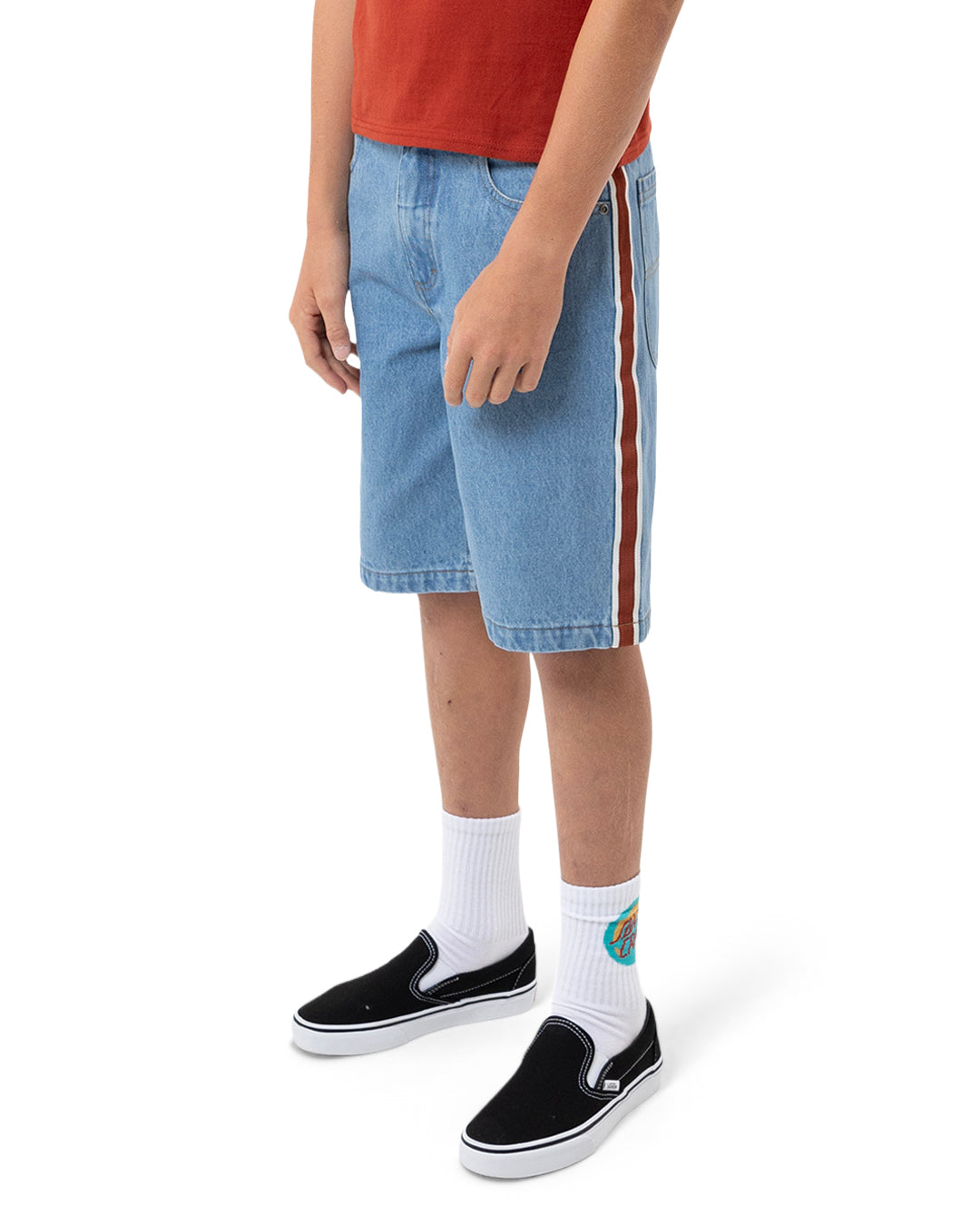 Santa Cruz Youth Fisheye Strip Jean Short