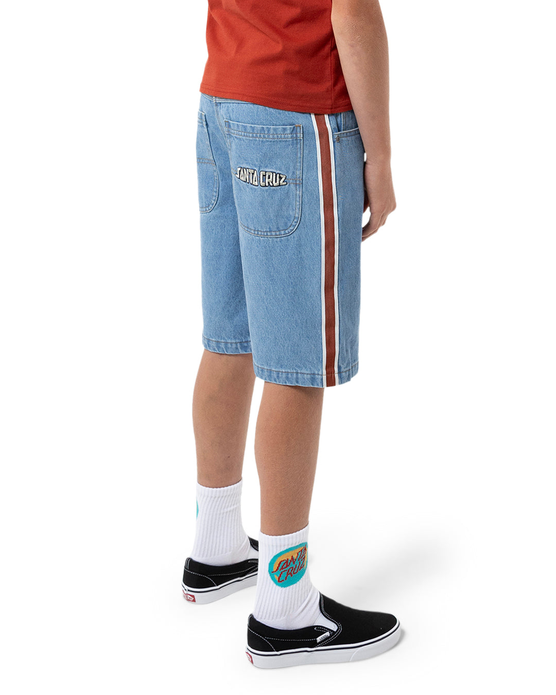 Santa Cruz Youth Fisheye Strip Jean Short