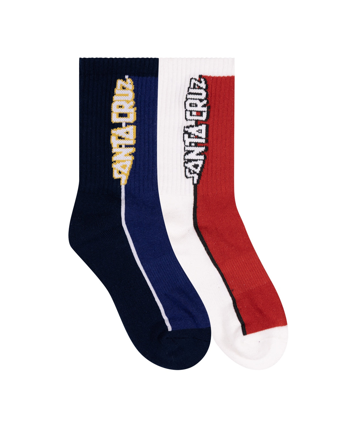 Santa Cruz Fisheye Strip Crew 2 Pack Dark blue-Red