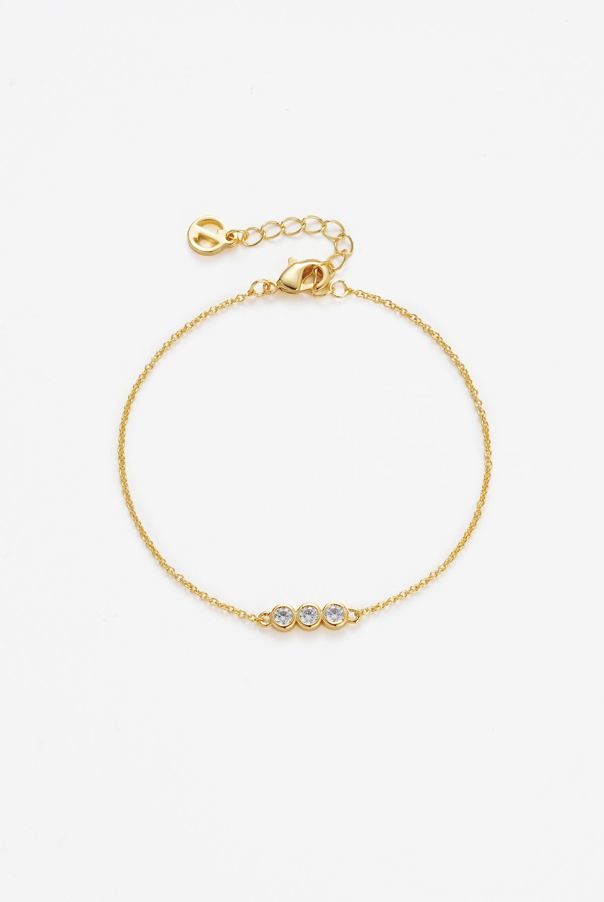 Zafino Amy Bracelet - Gold(White Crystal)