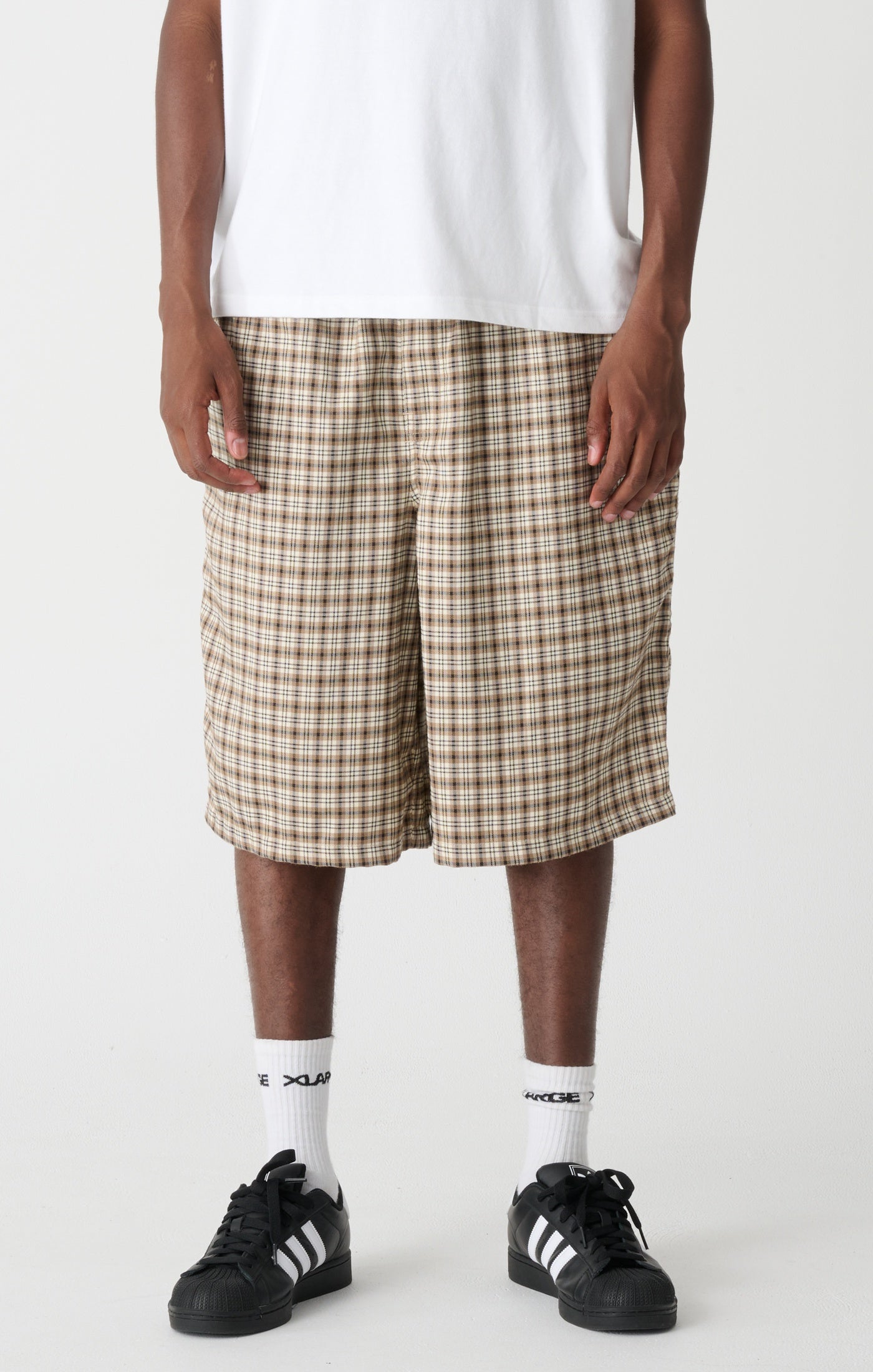 XLARGE Baggy 91 Short Tan Check