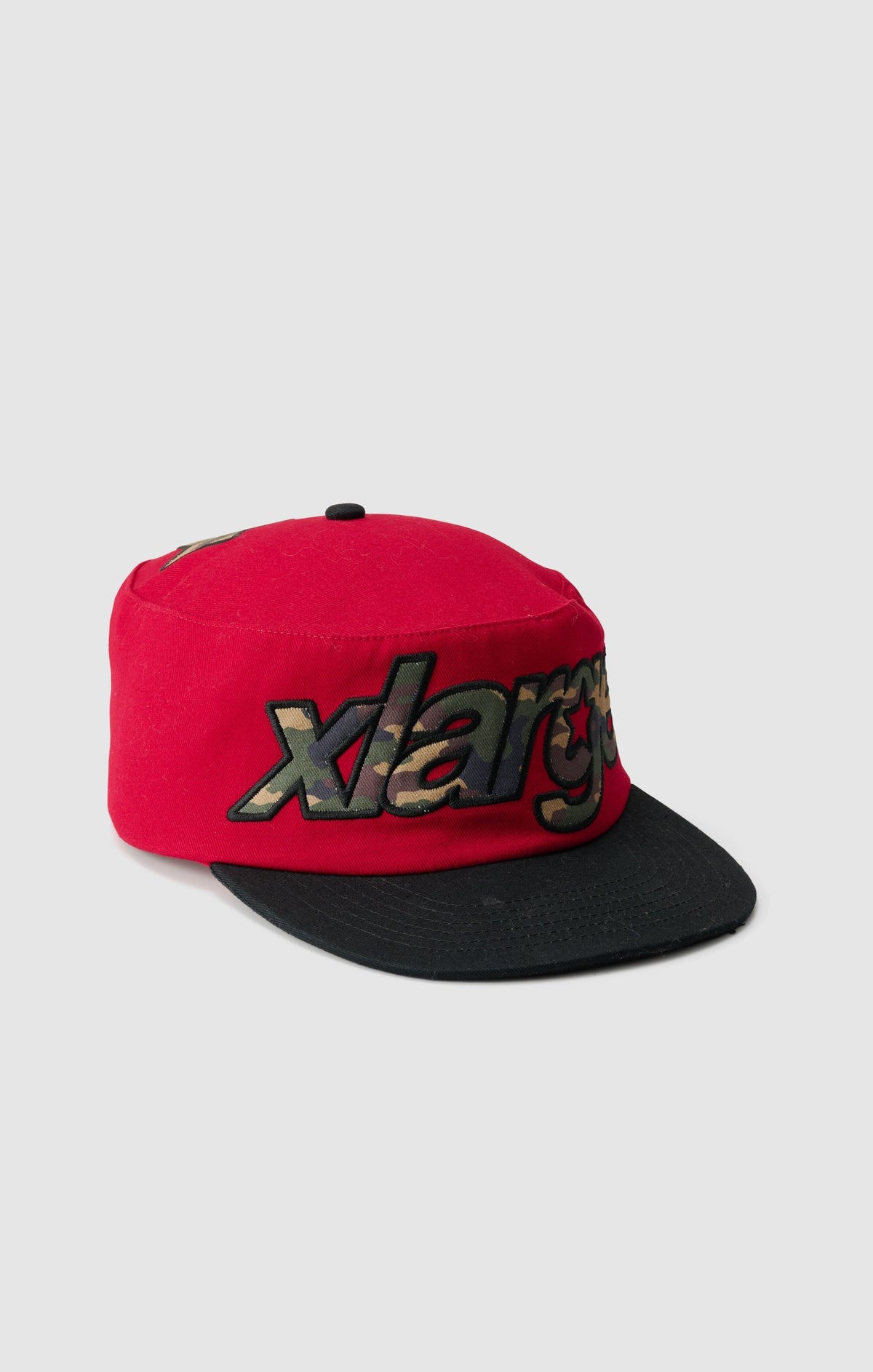 XLARGE Italic Star Pillbox Snapback Red/Black