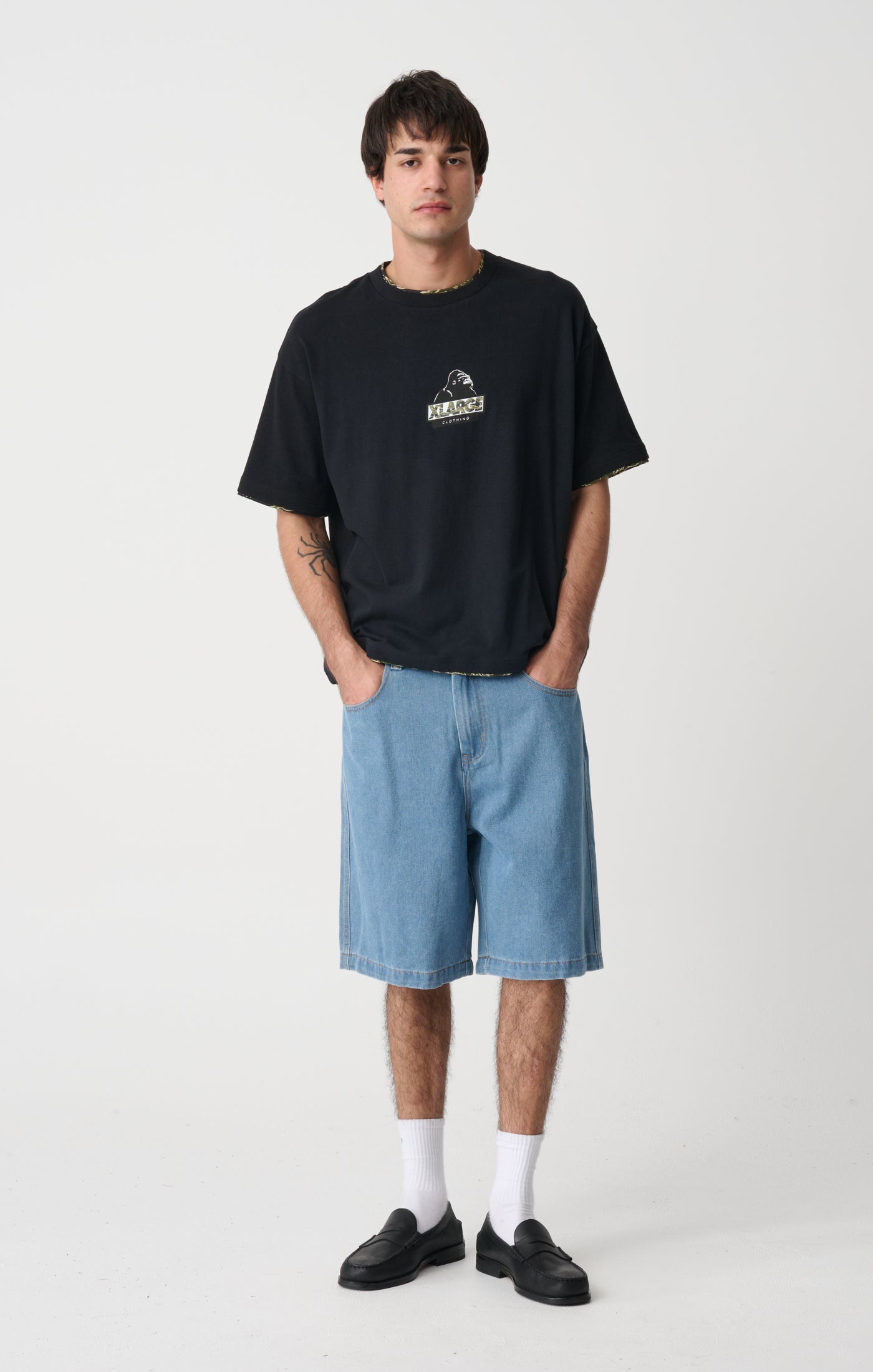 XLARGE Double Layer Gorilla Tee Pigment Black