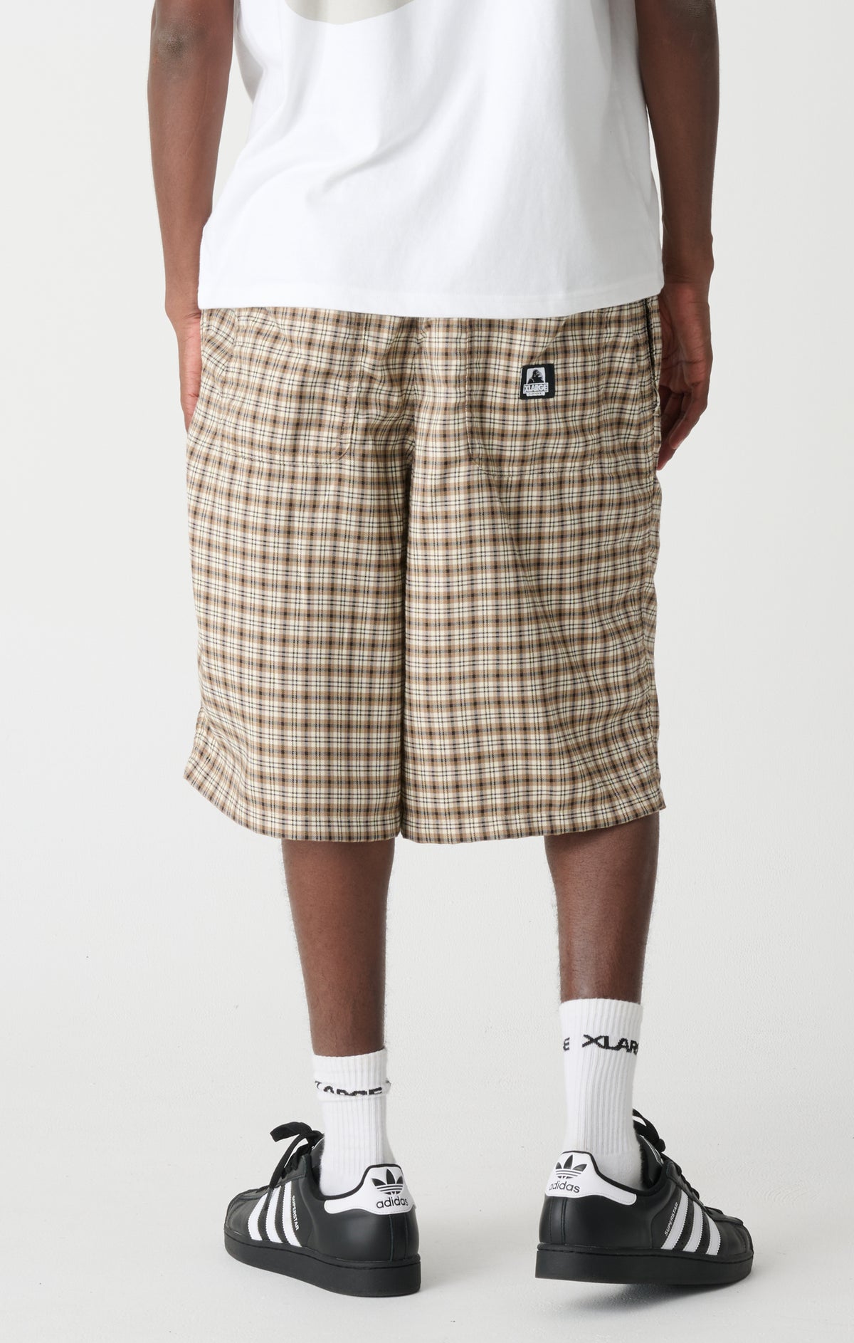 XLARGE Baggy 91 Short Tan Check