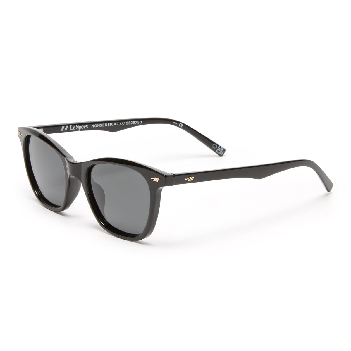 Le Specs Nonsensical Black Smoke Mono Polarized