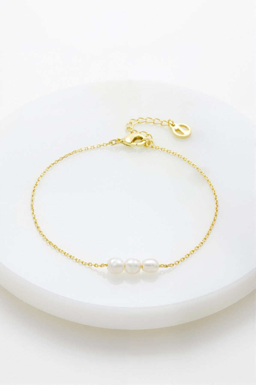 Zafino Mini Pearl Bracelet - Gold