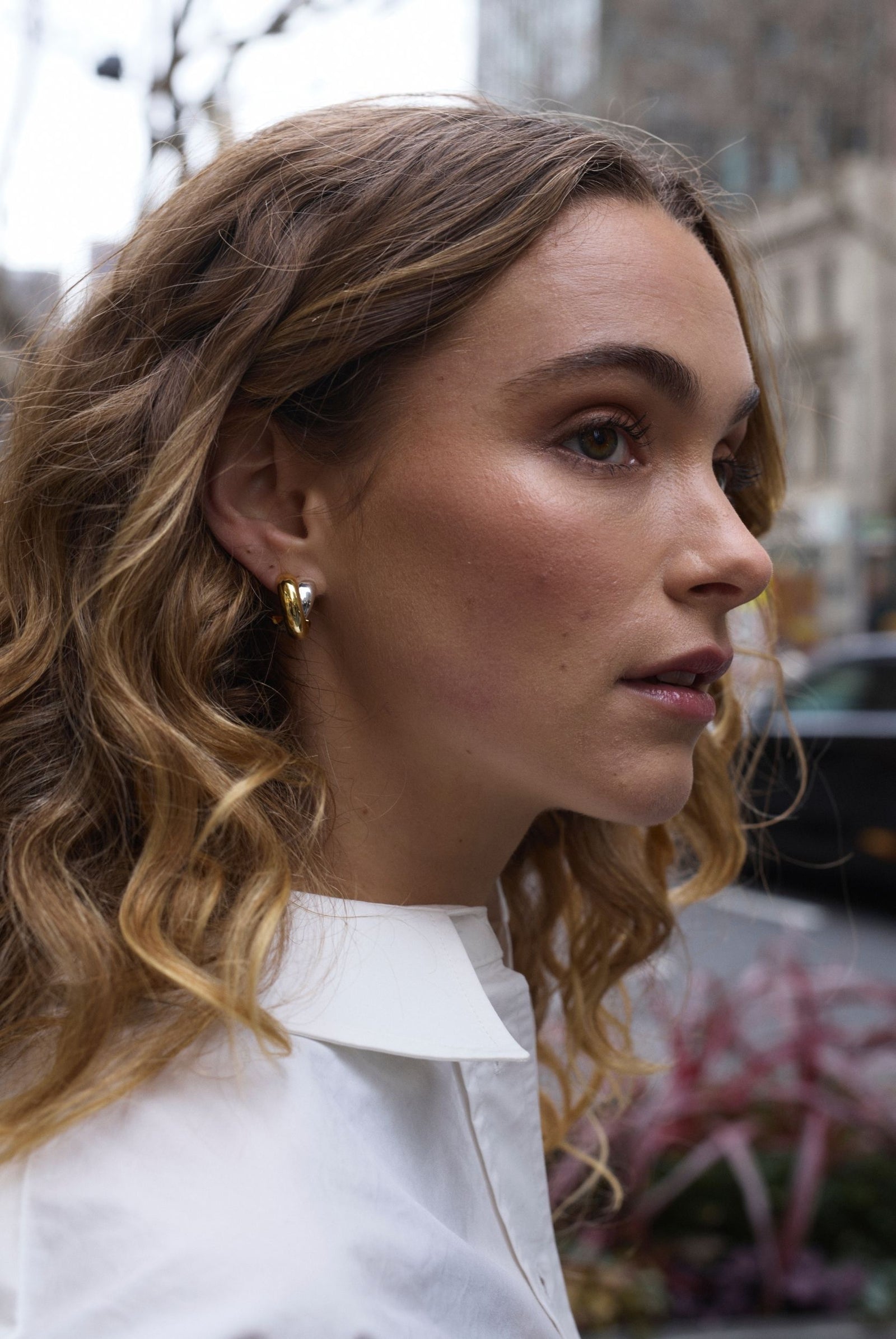 Zafino Jess Heart Hoop - Gold