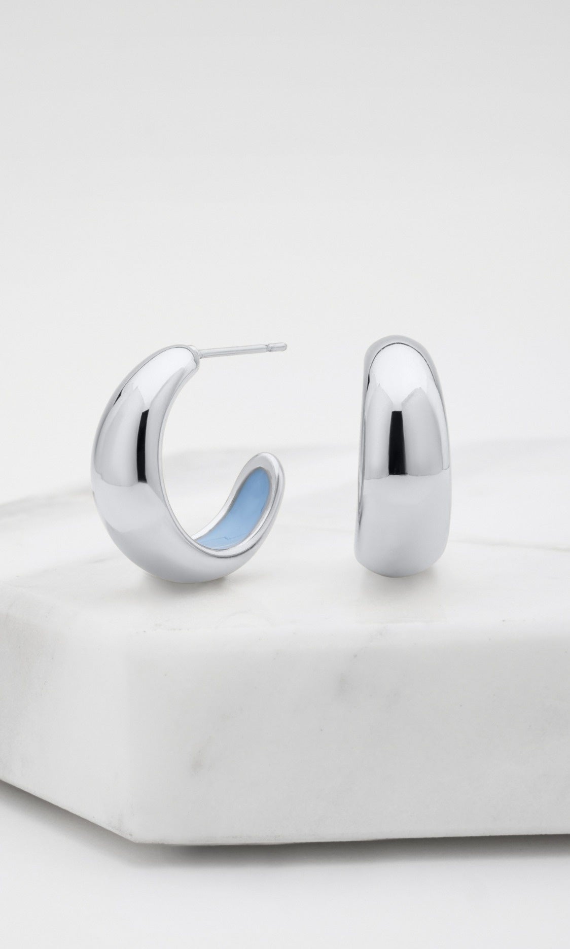 Zafino Mindi Hoop - Silver/Blue