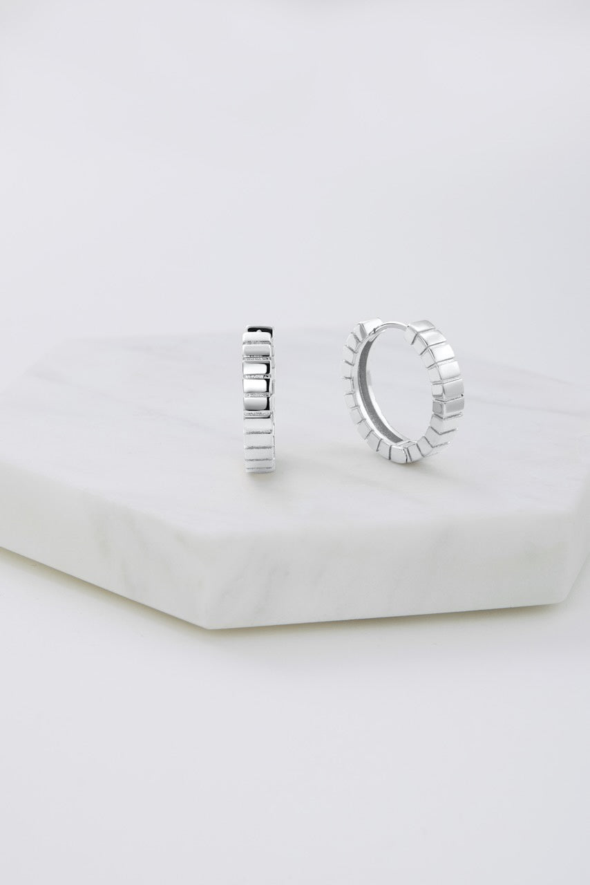 Zafino Willow Hoop - Silver