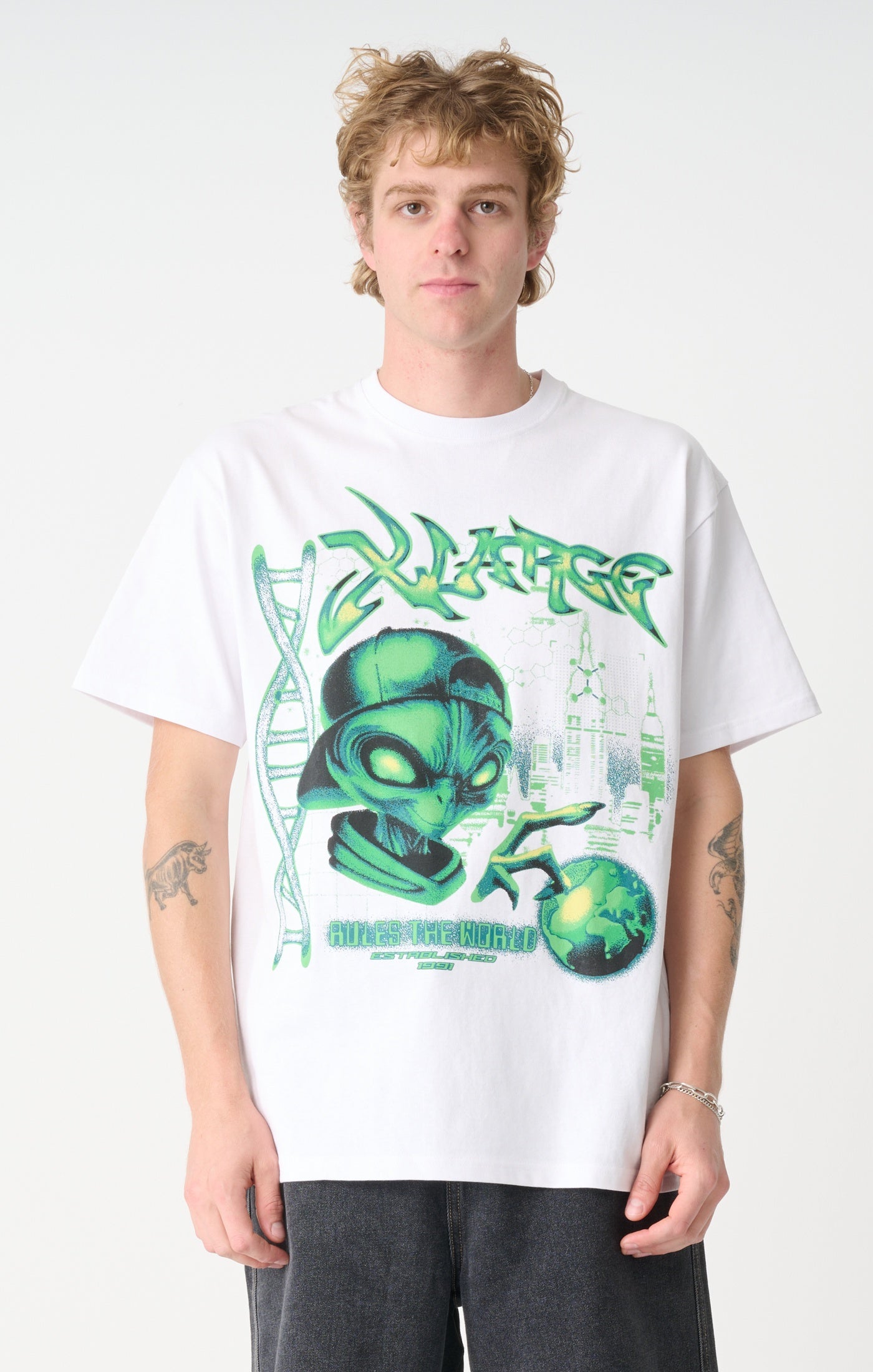 XLARGE Rule The World SS Tee White