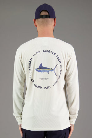 Just Another Fisherman Tech Marlin LS Tee - Antique White