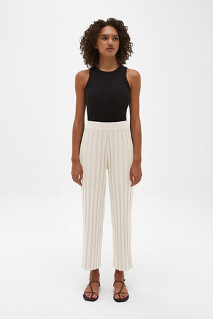 Assembly Florence Knit Pant Cream