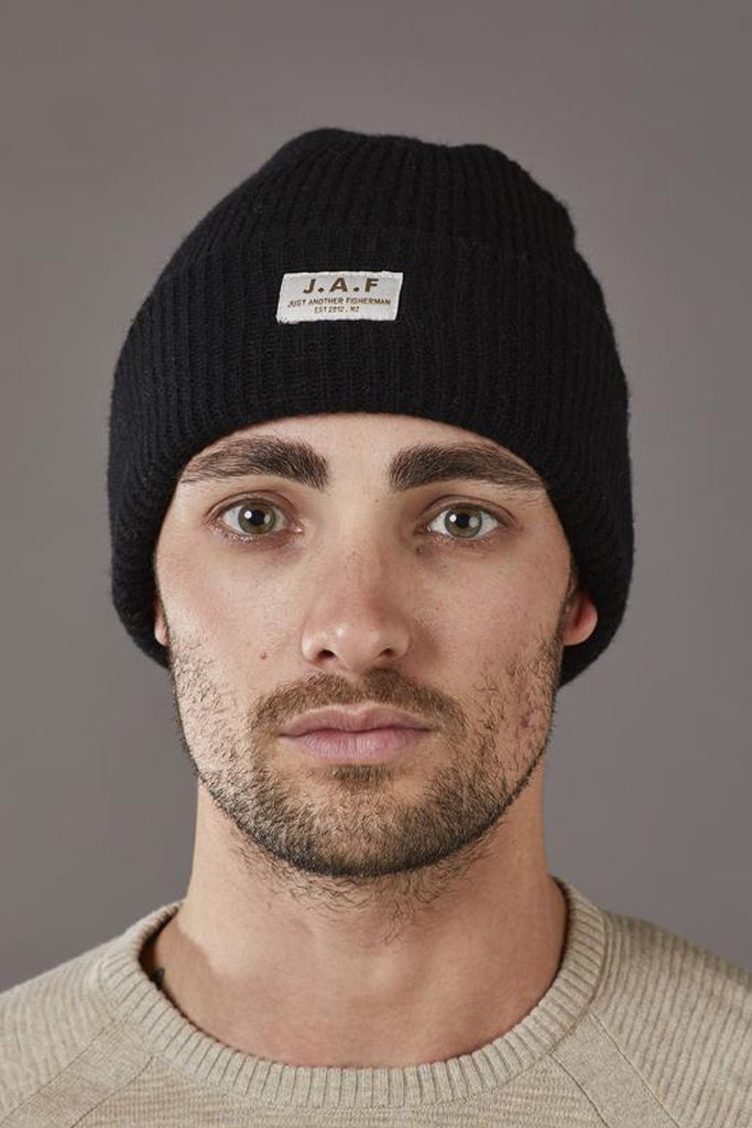Just Another Fisherman Logo Beanie Black