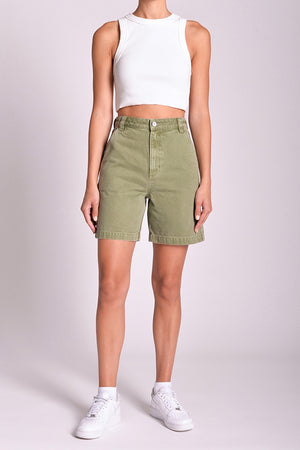 Abrand Carrie Carpenter Short Faded Army
