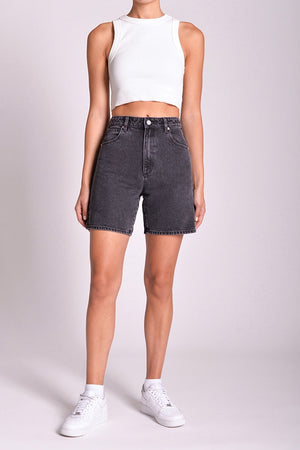 Abrand Carrie Short Piper Washed Black