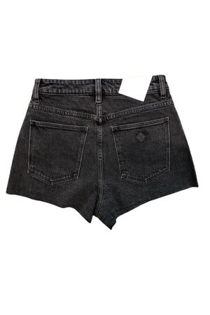 Abrand A High Relaxed Short Michelle Distressed Faded Black