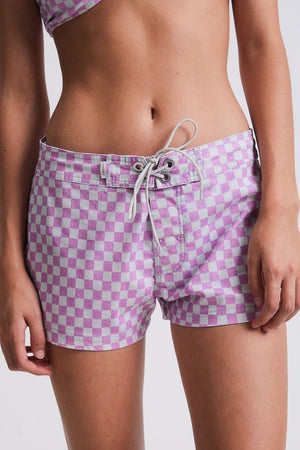 Afends Carlo Hemp Recycled Check Boardshorts Candy Check