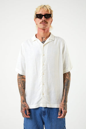Afends Daily - Hemp Cuban Short Sleeve Shirt - White