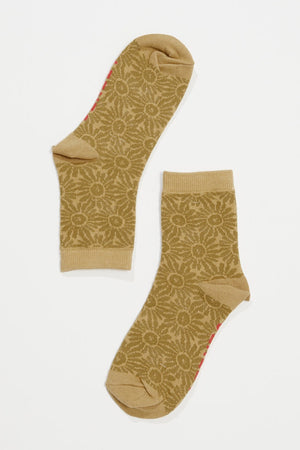 Afends Dandy Recycled Socks One Pack Camel
