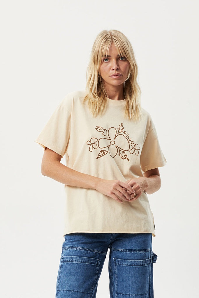 Afends Island Recycled Oversized Tee Sand