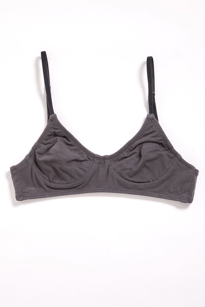 Afends Lolly Hemp Bralette Charcoal