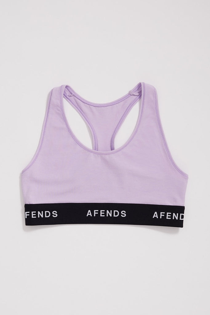 Afends Molly Hemp Sports Crop Orchid