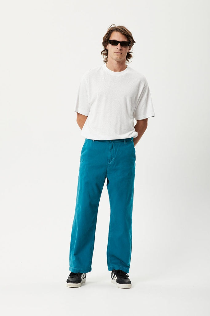 Afends Pablo - Recycled Baggy Pants - Azure