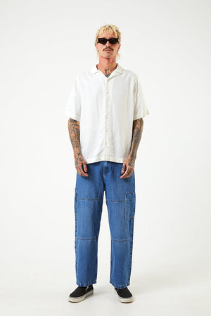 Afends Daily - Hemp Cuban Short Sleeve Shirt - White