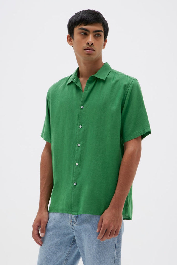 Assembly Casual Short Sleeve Shirt Bermuda Green