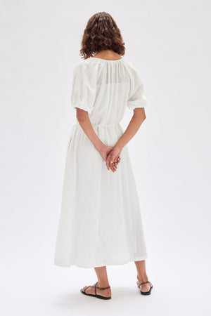 Assembly Broderie Anglaise Maxi Dress White Anglaise Check