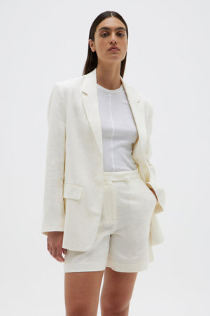 Assembly Leila Linen Jacket Antique White