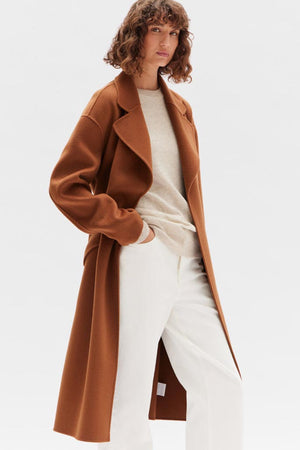 Assembly Sadie Single Breasted Coat Burnt Ochre