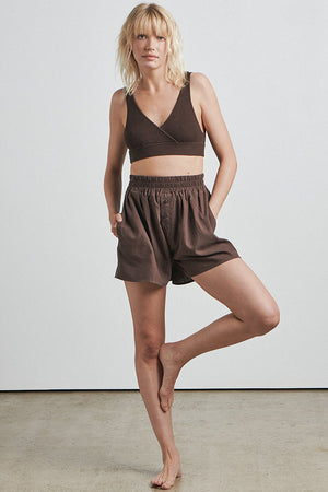 Bare By Charlie Holiday The Crop Top Chocolate