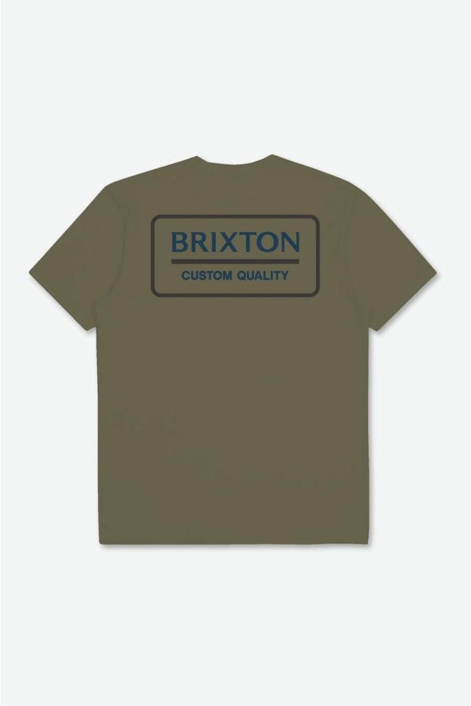 Brixton Palmer Proper S/S STT Olive Surplus/Navy/Washed Blac