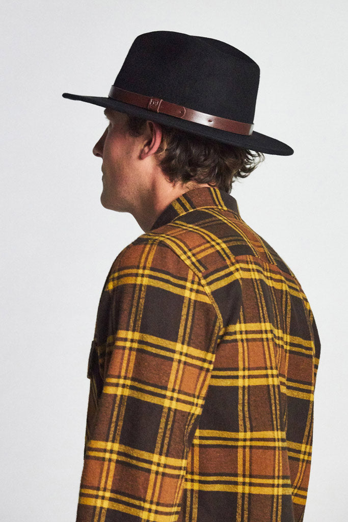 Brixton Messer Fedora Black / Brown
