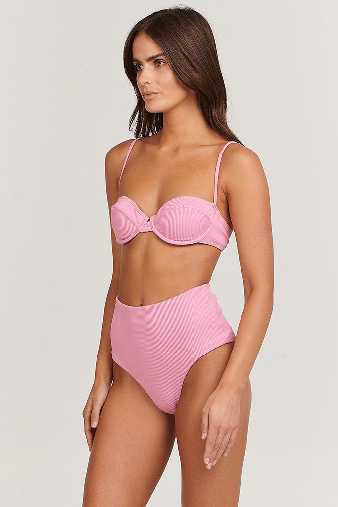 Charlie Holiday Ruby High Waisted Brief Pink