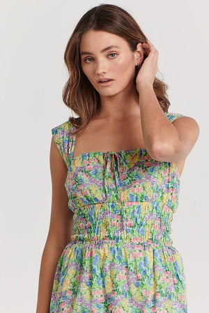 Charlie Holiday Riley Mini Dress Painterly Floral