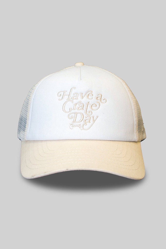 Crate Have a Crate Day Trucker White Beige